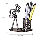 Decorative Pen Organizer / Pencil Holder Stand with Metal Man Playing Guitar
