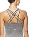 HEAD Women's Valiant Racerback Workout Tank Top w/Built in Shelf Sports Bra