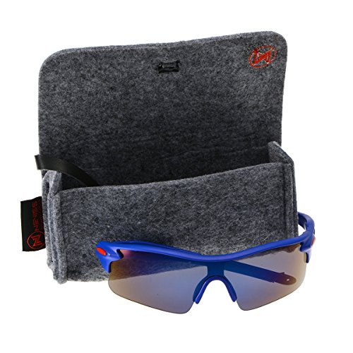 NuVur G013|Men's Outdoors Cycling Sports Half Rimmed Shades Sunglasses Shades|Blue