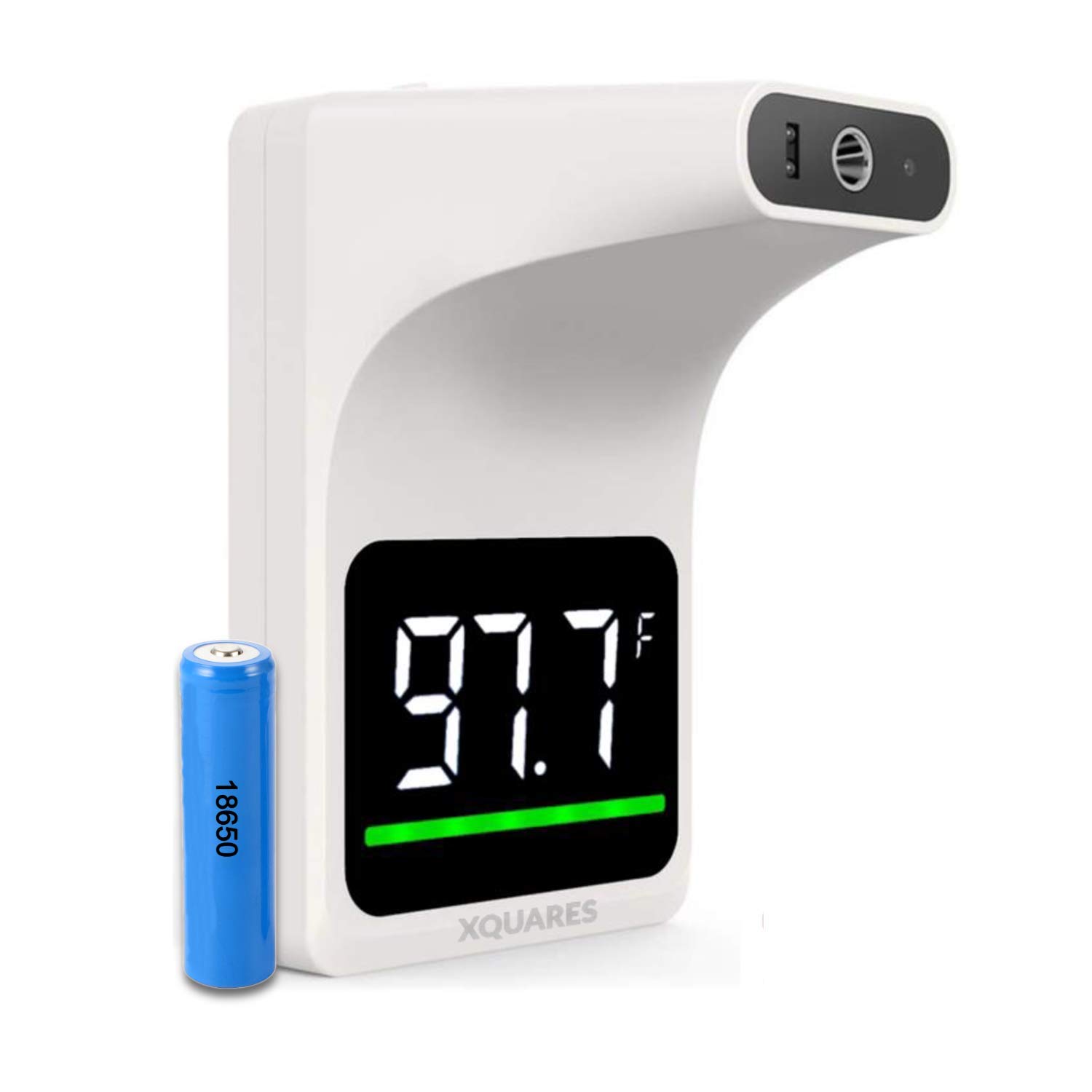 WallMounted Infrared Forehead Thermometer with LED Display, XQUARES