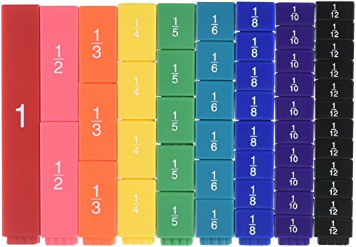 ETA Hand2Mind Fraction Tower Cubes, Set of 51