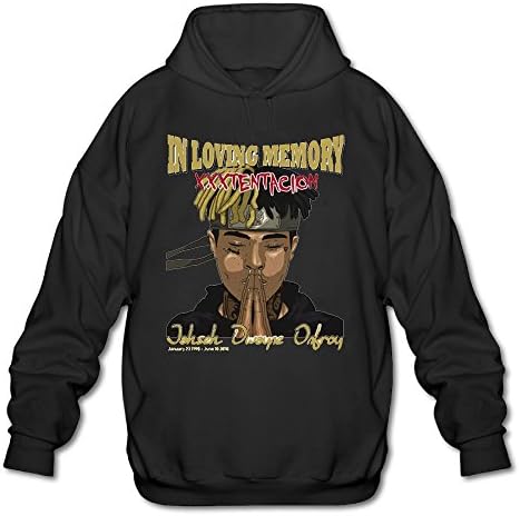 Men's Adult Xxxtentacion Top Hot Cool Rap Top Hoodie Sweatshirt