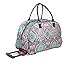 Kathy Van Zeeland Designer Duffel Bag - Small 22 Inch Rolling Carry On - Lightweight Weekender Overnight Business Travel Luggage - Rolling 2-Spinner Wheels Suitcase for Women