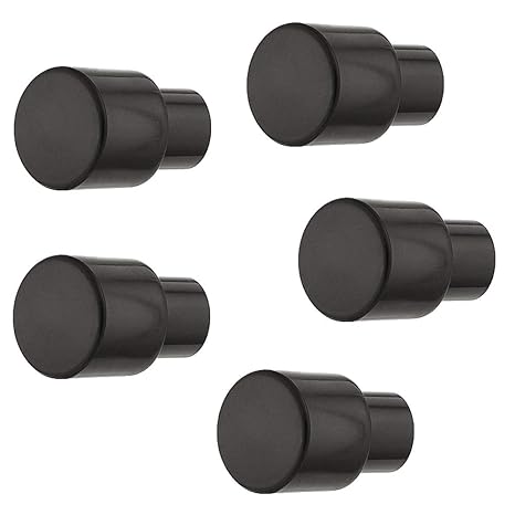 Gedotec Design Kunststoff Möbelknopf schwarz - Möbelgriff Vintage