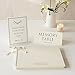 ANGEL & DOVE Set of 2 Funeral Memory Table Signs - Matches our Ivory Memory Books for Memorial, Celebration of Life