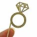 Shxstore Gold Mr Mrs Cake Topper Diamond Ring Cupcake Picks For Wedding Bridal Shower Engagement Decorations Supplies, 23 Counts