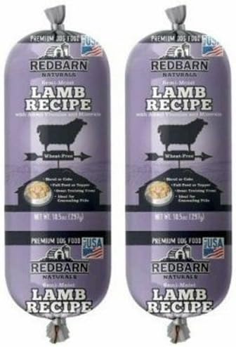 Red Barn Naturals Rolled Dog Food Lamb Recipe 21oz 2 X 10 5oz
