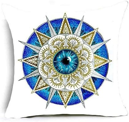 Stan256Nancy Gold Foil Evil Eye Cushion Case Pillow Cover 18 x 18