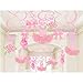 30Ct Ballerina Hanging Swirl Decorations - Pink Tutus Ballet Shoes Bow-knot Rose Ballerina Birthday Party Supplies Theme Party Wedding Anniversary Christmas New Year Fan Decors