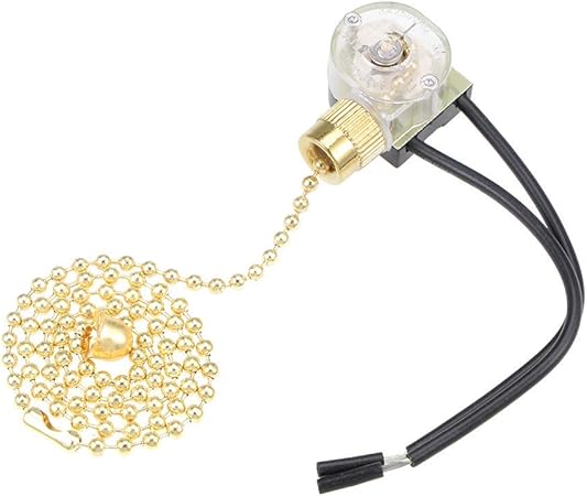 DealMux Interruptor de cadena de tracción SPST para lámpara de luz de