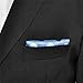 Shlax&Wing Mens Pocket Square Polka Dots Blue Azure New Design Hanky