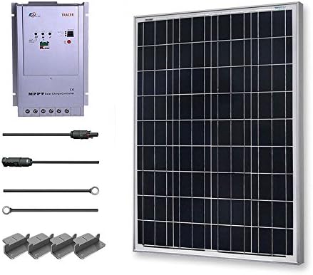 Renogy 100 Watt 12 Volt Polycrystalline Solar Starter Kit w/ 40A MPPT Charge Controller