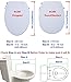 Hibbent Round Bidet Toilet Seat with Slow Close, Non-Electric Bidet Attachment for Toilet Seat with Dual Nozzle, Bidet Sprayer with Adjustable Self-Cleaning Nozzles, Brass T Adapter