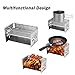 Walmeck- Potable Folding Stainless Steel Backpacking Stove Outdoor Wood Camp Stove Picnic BBQ Grillthumb 2