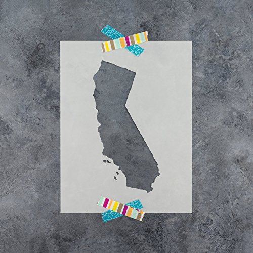 California State Stencil Template - Reusable Stencil with Multiple Sizes Available