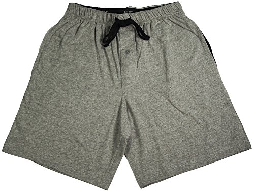 Hanes - Mens Jersey Knit Pajama Sleep Short, Grey 40050-Large