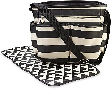 Diaper Bag &amp; Changing Pad - Striped