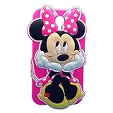 Jicheng Electronic Samsung Galaxy Mega 6.3 i9200 Sit Minnie Mouse Case,3D Cartoon Sit Minnie Mickey Mouse Silicone Case for Samsung Galaxy Mega 6.3 i9200 9200 Rose