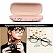EZESO 2 pcs Glasses Case Spectacle Case Box Fabrics Floral Portable Hard Eyeglass Case