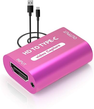 Amazon Com Greathtek Hdmi Video Capture Card With Usb2 0 1080p Hdmi To Type C 4k Capture Card Live Streaming Recording With Camcorder Action Cam For High Definition Acquisition Computers Accessories