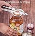 ChirRay Multifunction Jar Opener 304 Stainless Steel Handy Screw Cap Multi-purpose Can Bottle Lid Grip Wrench Helper