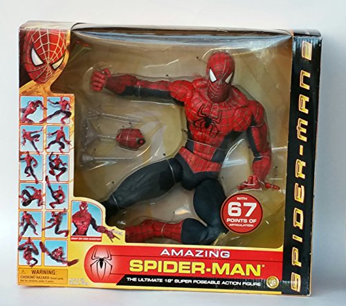 18 inch spiderman action figure with 67 points of articulation