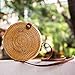 Rattan Bags For Women Straw Wicker Purse Round Crossbody Shoulder Summer Woven