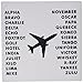 3dRose LLC 8 x 8 x 0.25 Inches Mouse Pad, Image of Aviation Phonetic Code Correct - (mp_171727_1)