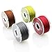 Homder 36 PCS Bobbins and Sewing Thread with Case and 10 Pcs Multicolor Wonder Clips(Assorted Colors Machine Thread)