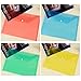 Plastic Envelopes Poly Envelopes - 24 Pack Poly Folders With Snap Button Closure Plastic Folders Premium Quality Document Folder A4 Size 6 Assorted Colors