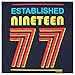Established 1977 Mens 40th Birthday Gift T Shirt, Navy 1977, Large
