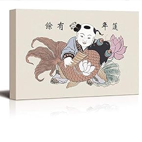 Classical Red Crowned Crane Painting for Bedroom Living Room
