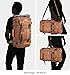 WITZMAN Canvas Backpack Vintage Travel Backpack Large Laptop Bags Convertible Shoulder Rucksack A519 (22 inch brown)