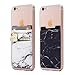 Cardly Wallet | Card and Money Holder for Cell Phone | Sticks On Case (Black & White Marble)