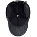 Men's Winter Warm Wool Woolen Tweed Peaked Baseball Cap Hat with Fold Earmuffs Warmer (Coffee)