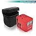 Travel Adapter with 4 USB (SandRed) - All-in-One European Power Adapter - for UK US China & 150+ Countries - Smart Charging Electrical Adapters for Travel - Type C Type A Type G Type I by Sublimeware