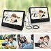 WONNIE 9.5'' Dual Screen DVD Player Portable for Car Travel Built-in 5 Hours Rechargeable Battery, Last Memory&USB&SD Slot（Two Screens Play Same Movie）
