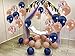 2022 New Years Eve Decorations Rose Gold Navy Blue Balloons 44 Pack 12 Inch Metallic Blue Rose Gold Confetti Balloons for Wedding Bridal Shower Engagement Party Birthday Valentine's Day Decor