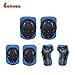 LANOVAGEAR Toddler Helmet for 3-8 Years Kids Helmet Knee Elbow Pads Wrist Guards Adjustable Bike Skating Skateboard Helmet for Kids