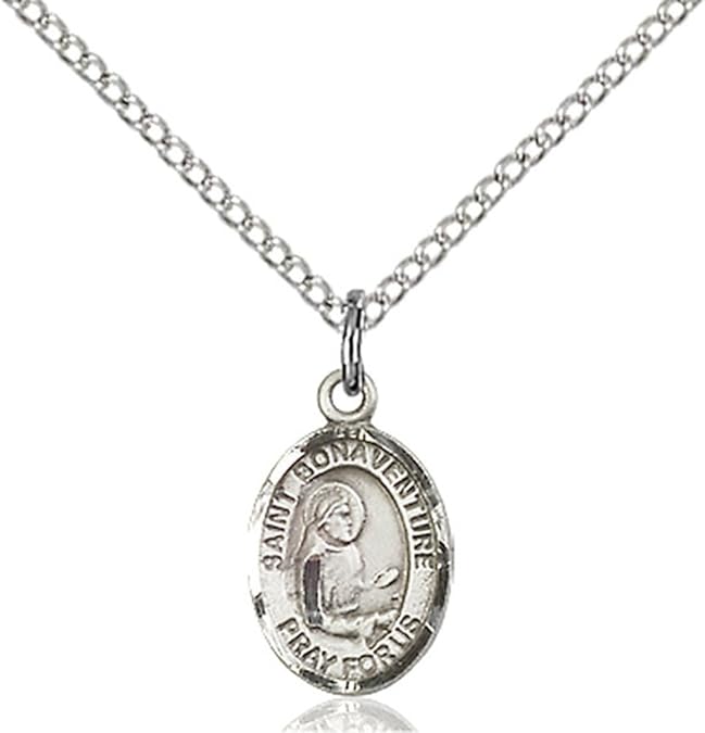 F A Dumont Sterling Silver St. Bonaventure Pendant with 18" Stainless Steel Lite