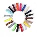 12 Pairs Round Boot Laces Durable Shoelaces for Boots, Work Boots & Hiking Shoes (Random Assorted Colors)