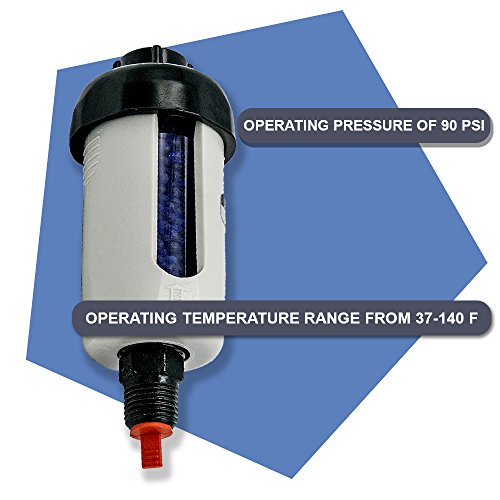 Desiccant Air Filter Dryer for Compressor Tools, Plasma Cutters, and