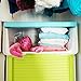 LuxorWare 3 Piece Storage Bins home Organizer for Kids Toys, Clothes & Kitchen food (Blue(S), Pink(M), Green(L)x2)