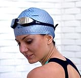 i-Swim Pro Silicone Swim Caps For Adults – Long Hair - Comfortable Fit – Swim Cap Set Includes Nose Clip And Ear Plugs
