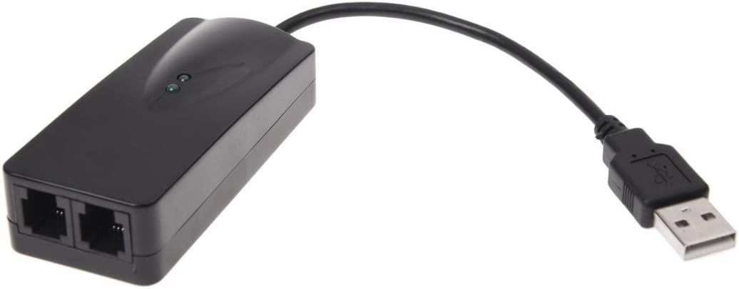 Sodial R 2 Ports Usb 56k External Dial Up Data Fax Modem V 90 92 For Win7 32 64 Bit Xp Amazon Ca Electronics