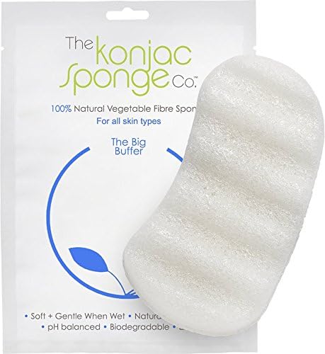Big Buffer Konjac Sponge 100% Pure by Konjac Sponge Co