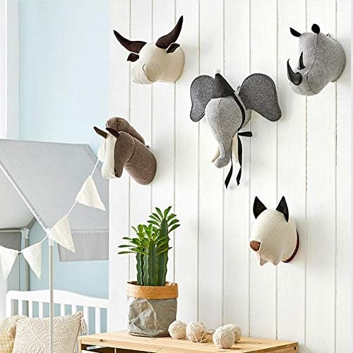 壁掛け アニマルヘッド 動物 飾り 壁飾り インテリア 壁面装飾 子供部屋装飾 幼稚園 ぬいぐるみ ぶら下げ装飾 ギフト B06zqlpm 906円 大人気 New Arrival 最安値挑戦 年中無休 高品質 通販