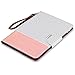 ULAK iPad Air 2 Case, 360 Degrees Rotating Stand Case Synthetic Leather Cover for Apple iPad Air 2 (2014 Release) with Automatic Wake/Sleep Function-Rose Gold/Minimal Stripes