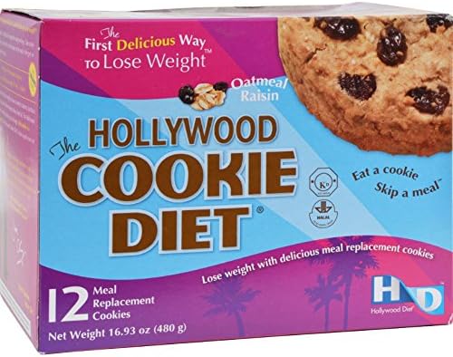 2Pack! Hollywood Diet Miracle Products Hollywood Cookie Diet Meal Replacement Cookie Oatmeal - 12 Cookies