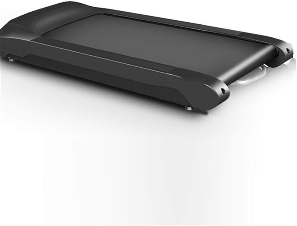 hffbyvty Home Treadmill, Weight Loss Electric Flat Treadmill Fitness Equipment Smart Mini Silent Treadmill, Black